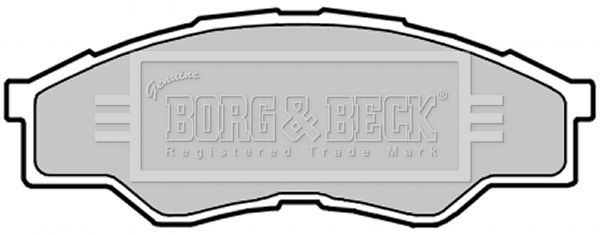 BORG & BECK stabdžių trinkelių rinkinys, diskinis stabdys BBP2032